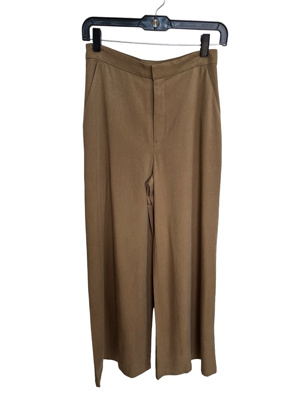 Reformation Women’s Classic Wide-Leg Camel Brown Wide Leg Trouser Pants Sz 2
